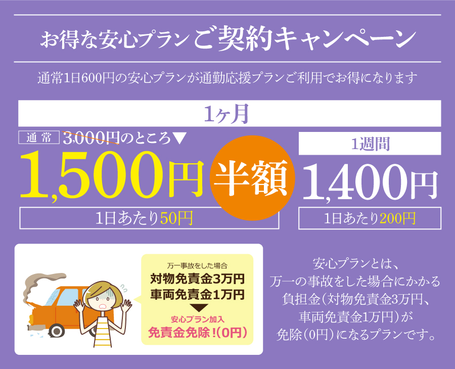 お得な安心プラン 1日300円